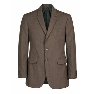 Edw Hawk Ross Atikins Brown Wool Blazer Jacket Vintage Mens Tailored